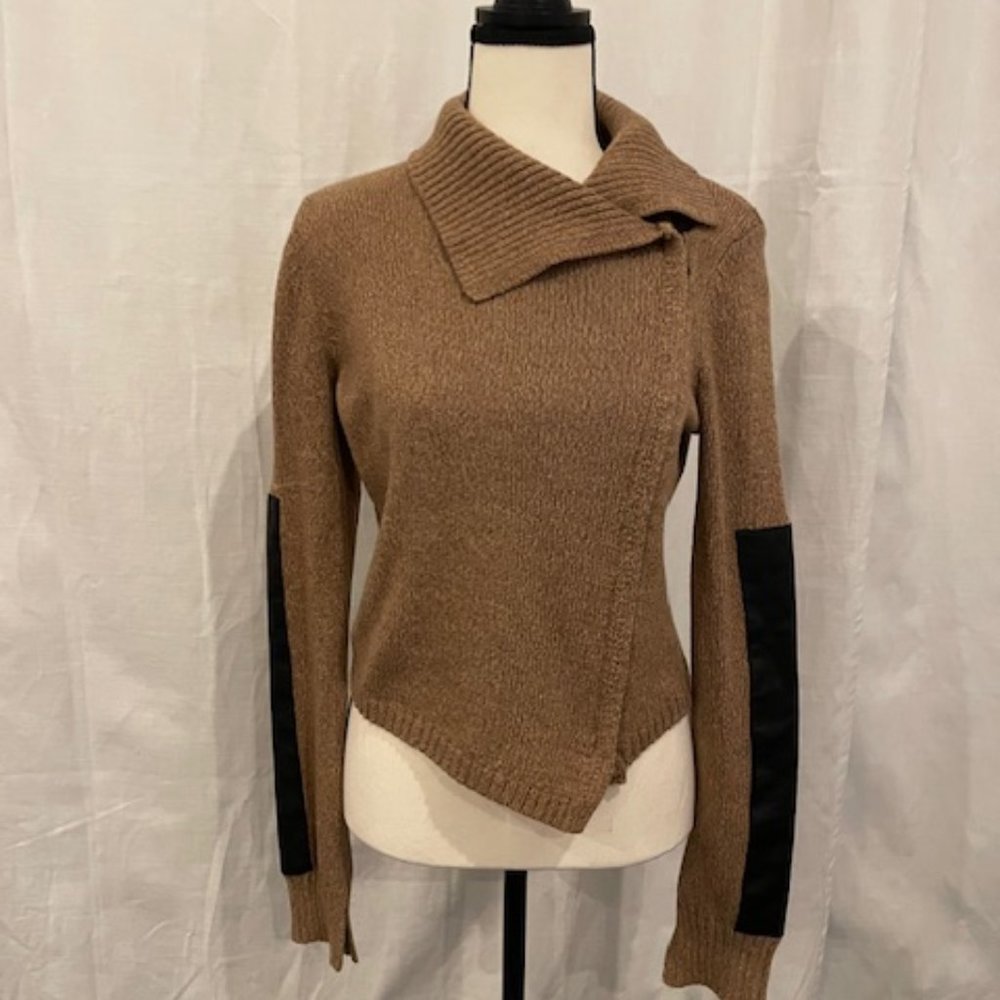 BCBGMAXAZRIA Size S Motorcycle Sweater /Jacket